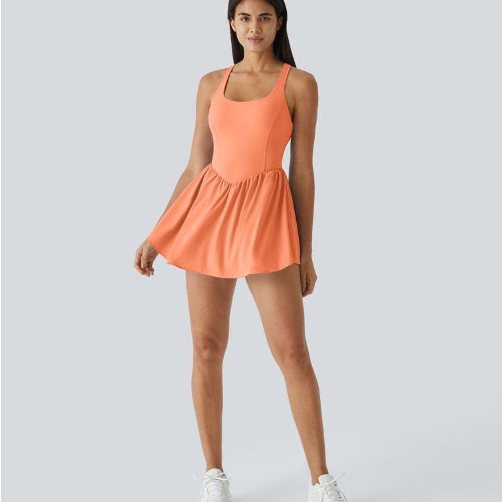 Halara Orange Pickleball Athletic Dress